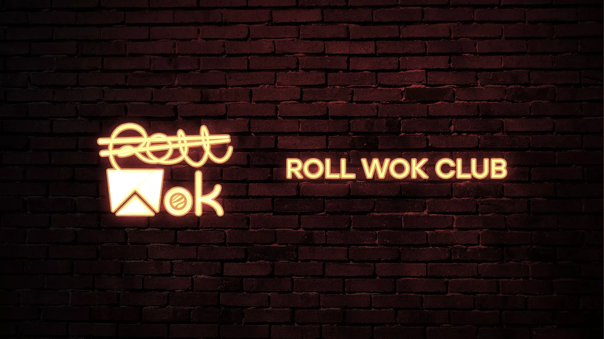 Разработка логотипа суши-бара «Roll Wok Club» в Красногорске
