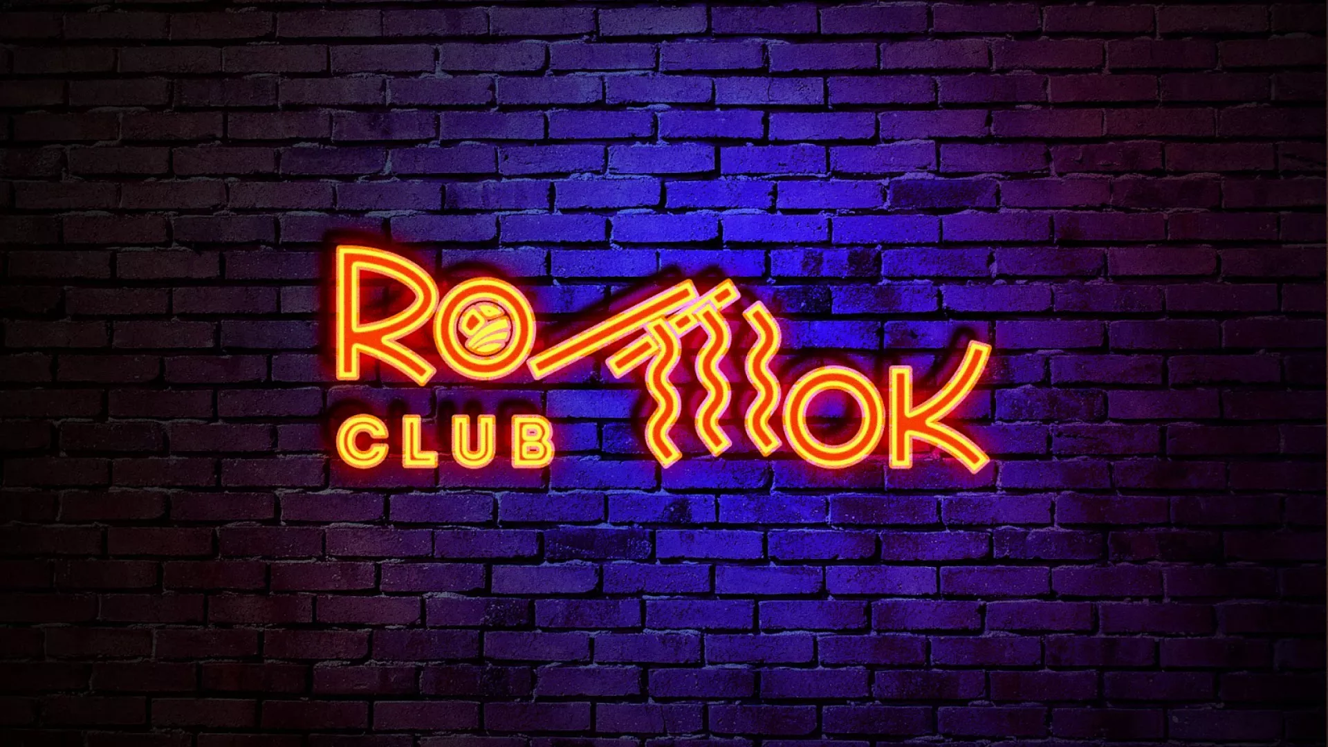 Разработка интерьерной вывески суши-бара «Roll Wok Club» в Красногорске
